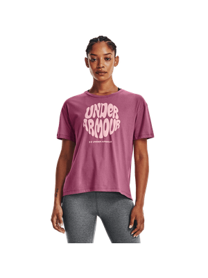 Camiseta UA Groovy Wordmark para Mujer