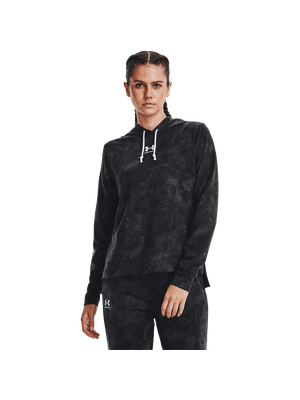 Buzo UA Rival Terry Print para Mujer