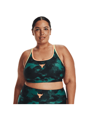 Sostén Deportivo UA Project Rock Crossback Family Printed para Mujer