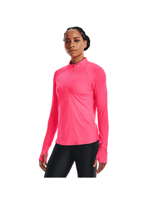 Camiseta Manga Larga de Running UA Qualifier Run ½ Zip para Mujer