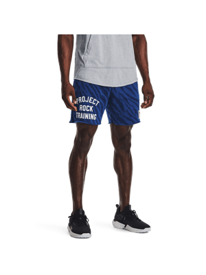 Short UA Project Rock Rival Fleece Printed para Hombre