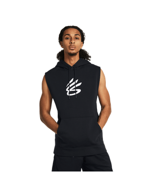 Buzo Sin Mangas Curry Fleece SLVLS Hoodie-BLK para Hombre