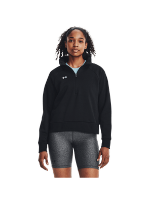 Buzo UA Rival Fleece HZ-BLK para Mujer