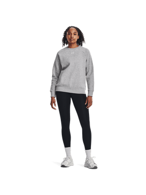 Buzo UA Rival Fleece Crew-GRY para Mujer