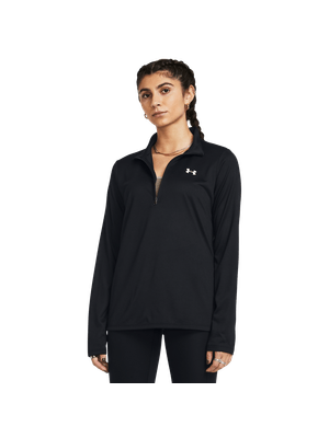 Buzo Tech 1/2 Zip- Solid-Blk Para Mujer