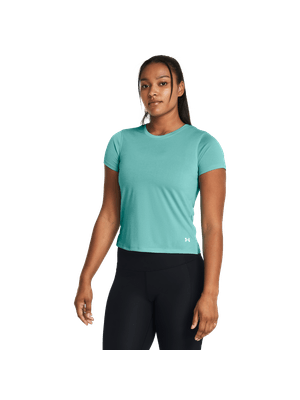 Camiseta Manga Corta Ua Launch Shortsleeve-Grn Para Mujer