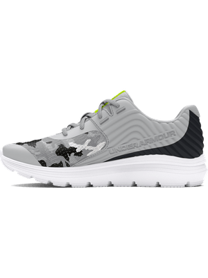 Tenis De Running Ua Bps Outhustle Print-Gry Para Niño