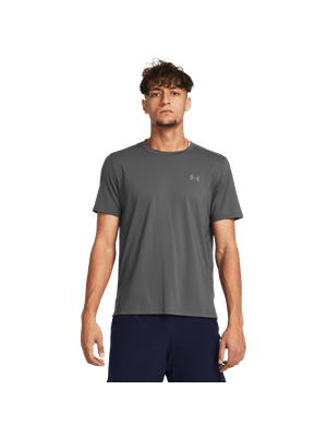 Camiseta Manga Corta Ua Launch Elite Shortsleeve-Gry Para Hombre