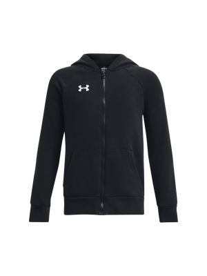 Buzo Ua Rival Fleece Fz Hoodie-Blk Para Niño