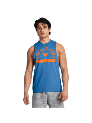 Camiseta Manga Corta Ua Project Rock  Payoff Graphic Sl-Blu Para Hombre