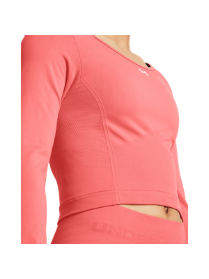 Camiseta Manga Larga Ua Vanish Seamless Ls-Pnk Para Mujer