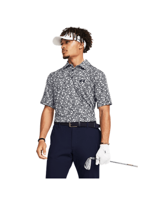 Polo Ua Playoff 3.0 Printed Polo-Blu Para Hombre