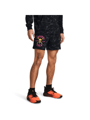 Shorts Project Rock  Aop Rvl Terry Sts-Blk Para Hombre