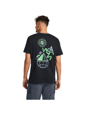 Camiseta Manga Corta Ua Run Trail Shortsleeve-Blk Para Hombre