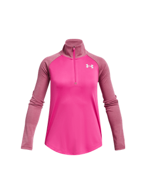 Camiseta Manga Larga Tech Graphic 1/2 Zip-Pnk Para Niña