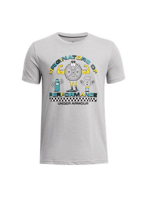Camiseta Manga Corta Ua Plate Illustration Ss-Gry Para Niño