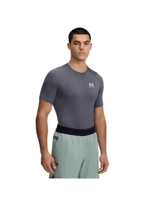 Camiseta De Compresion Para Training Ua Hg Armour Comp Ss Hombre