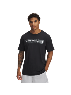 Camiseta Para Training Camo Chest Stripe Ss Hombre